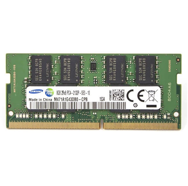 Begagnat Samsung 8GB DDR4 (1x8GB) SODIMM 2Rx8 PC4-2133P 2133MHz M471A1G43DB0-CPB
