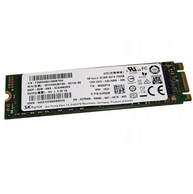 Begagnad 256GB SK Hynix SC308 SSD M2 2280 SATA HFS256G39TND