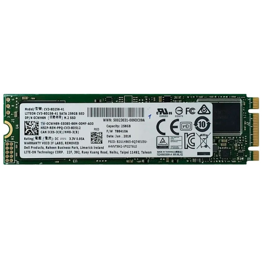 Begagnad 256GB Lite-On SSD M2 2280 SATA CV3-8D256-11
