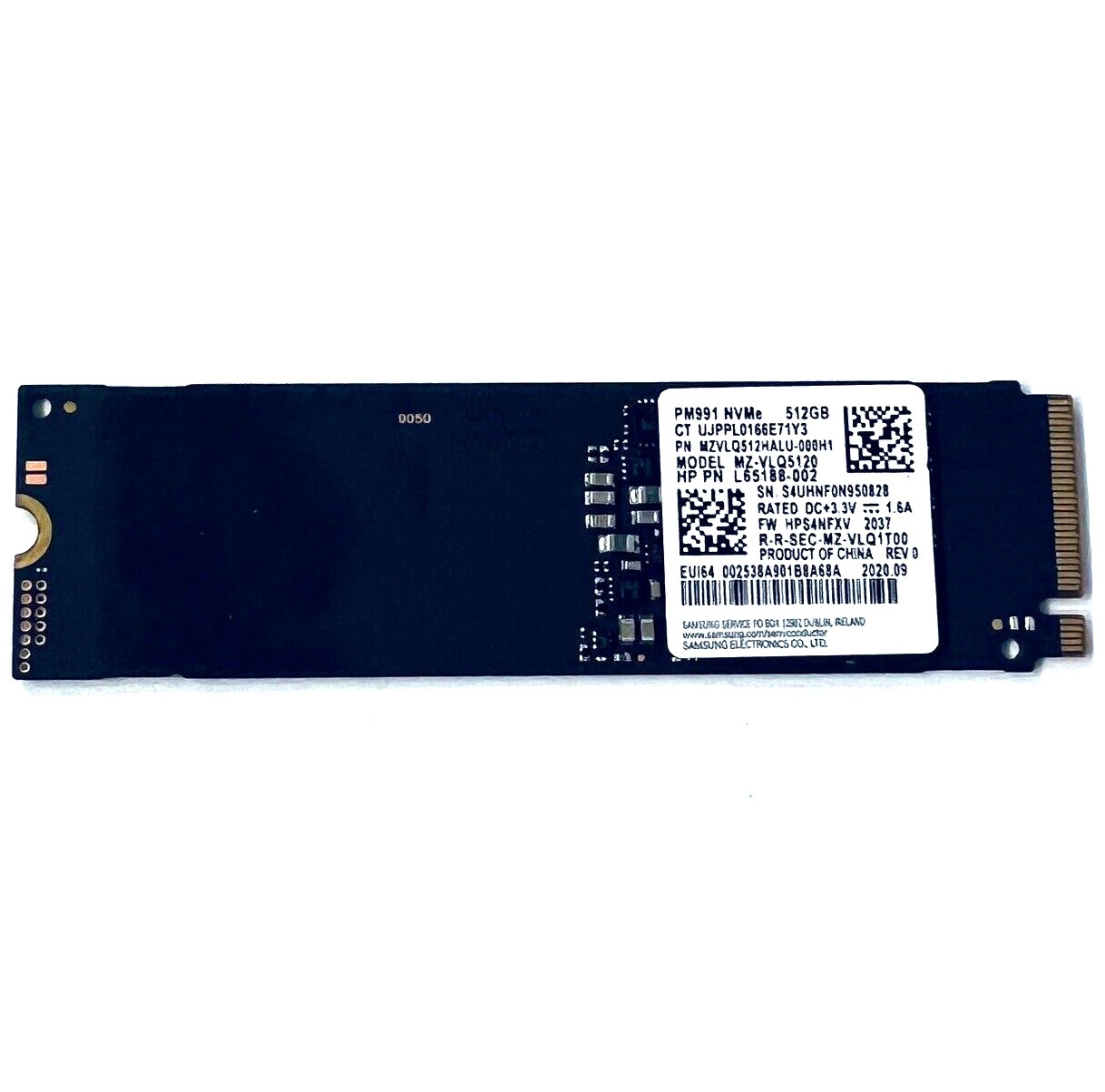 Begagnad 512GB Samsung PM991 M2 2280 NVMe PCIe Gen3 x4 MZ-VLQ5120 MZVLQ512HALU