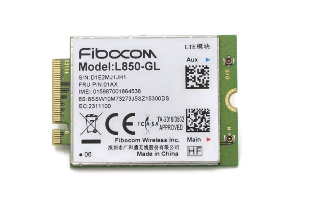 Begagnat Lenovo Fibocom L850-GL 4G/LTE ThinkPad FRU 01AX792 4G LTE