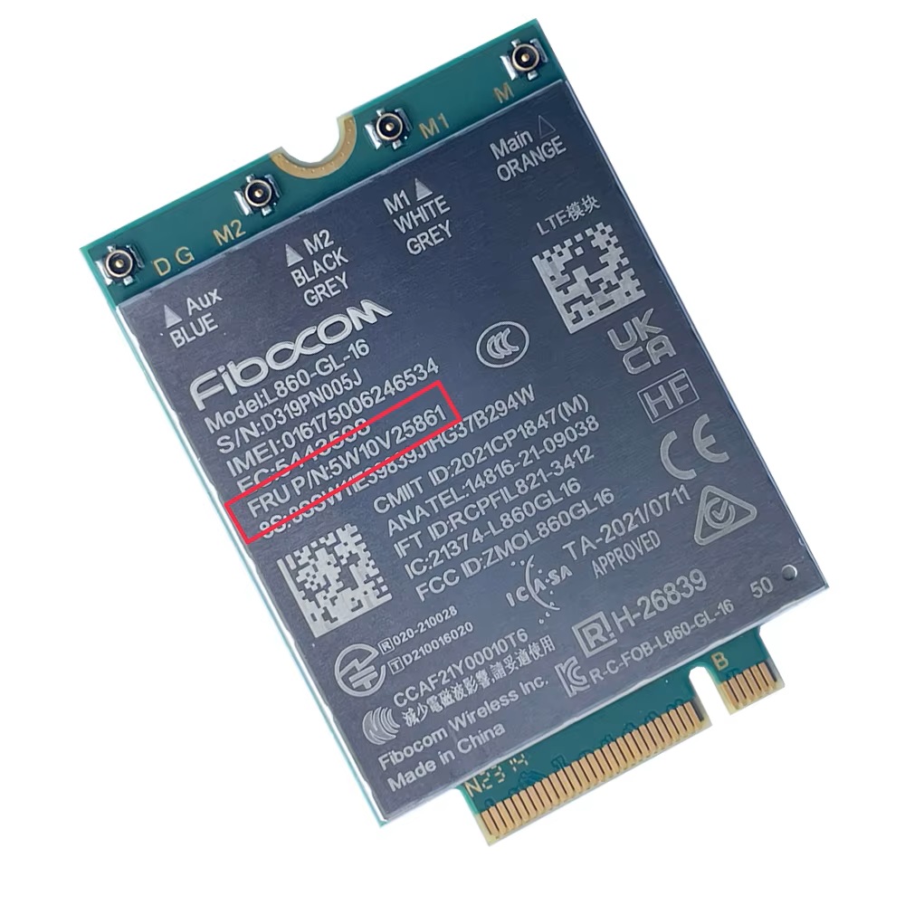 Begagnat Lenovo L860-GL ThinkPad Fibocom CAT16 4G PCIE M2 3042 5W10V25861
