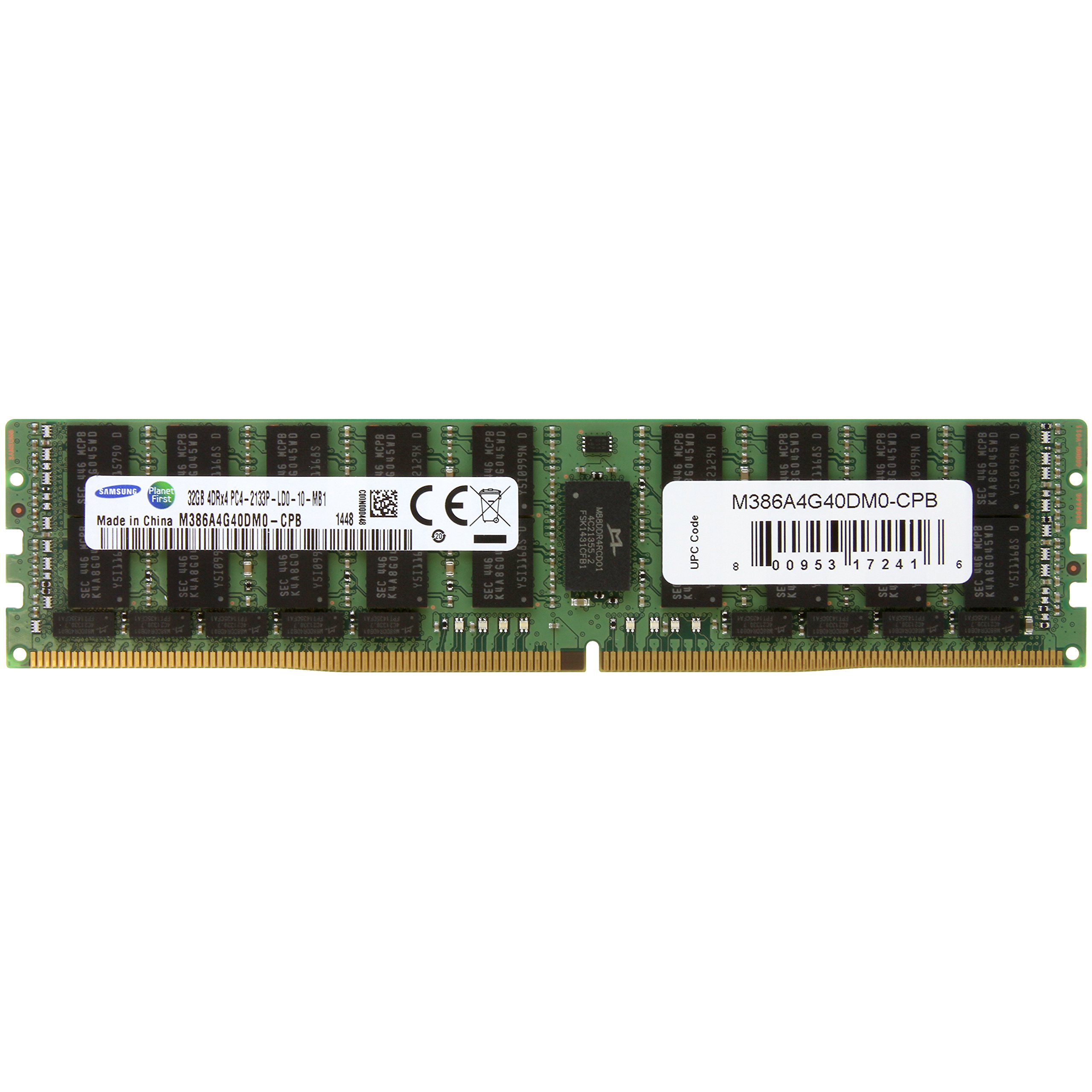 Begagnat Samsung 32GB DDR4 (1x32GB) 4Rx4 PC4-17000 2133MHz ECC LRDIMM M386A4G40DM0-CPB