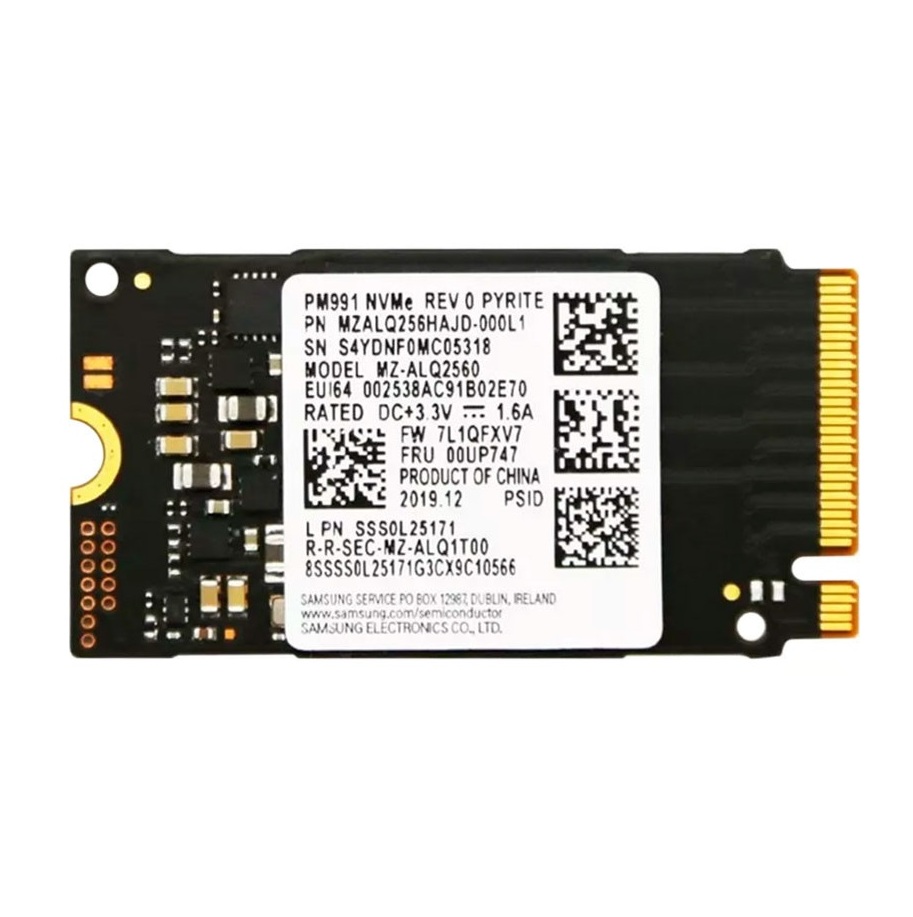 Begagnad 256GB Samsung PM991 M2 2242 NVMe PCIe Gen3 x4 MZALQ256HAJD