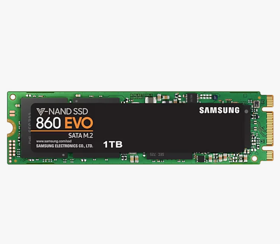 Begagnad 1TB Samsung 860 EVO Series MZ-76E1T0 SATA M2 V-NAND SSD