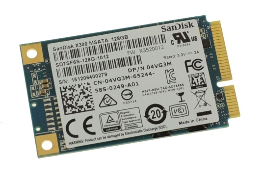 Begagnad 128GB SanDisk X300 SSD mSATA