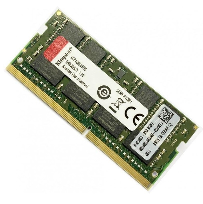 Begagnat Kingston 16GB DDR4 (1x16GB) SODIMM 2Rx8 PC4-2666V 2666MHz KCP426SD8/16