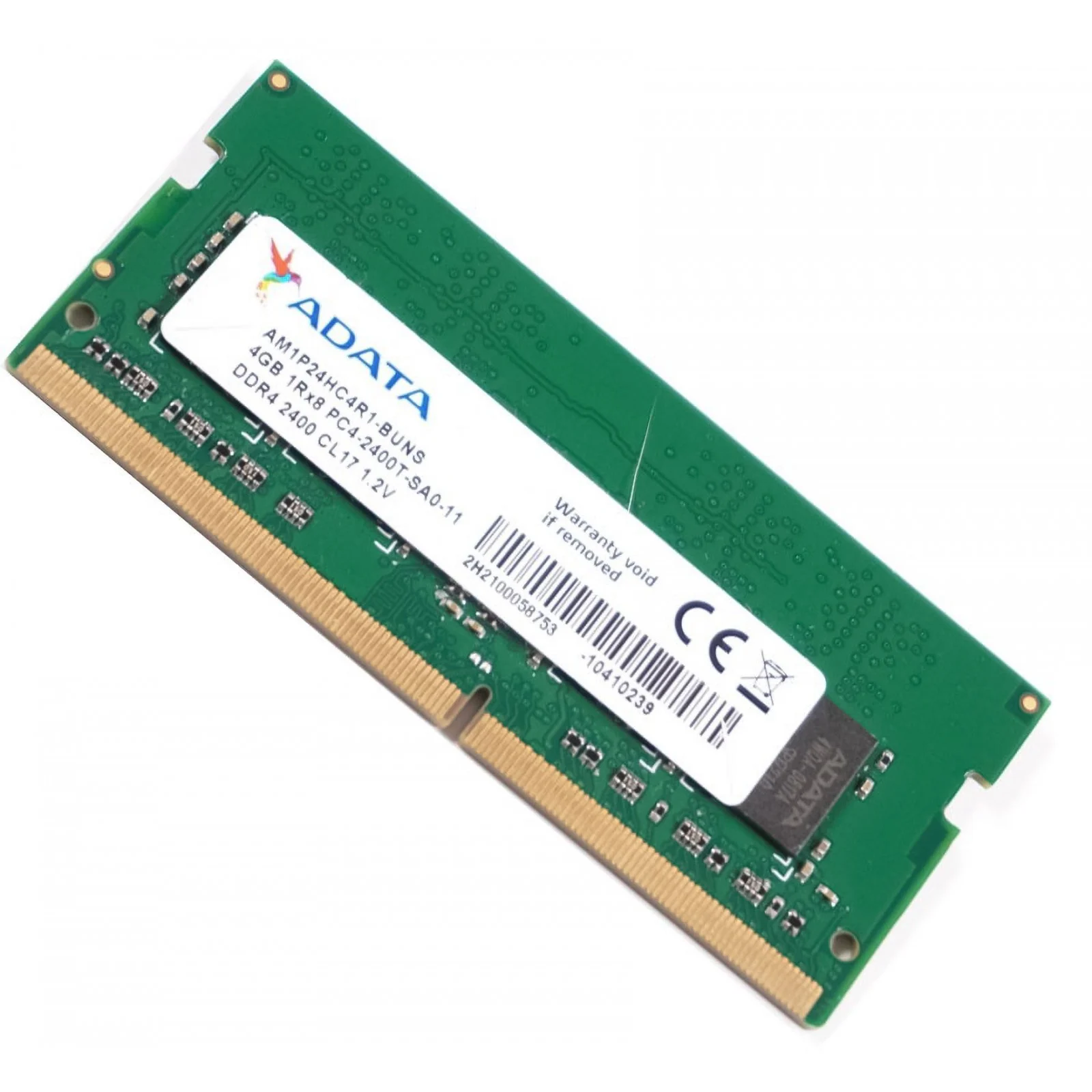 Begagnat Adata 4GB DDR4 (1x4GB) SODIMM 1Rx8 2400T 2400MHz AM1P24HC4R1-BUNS