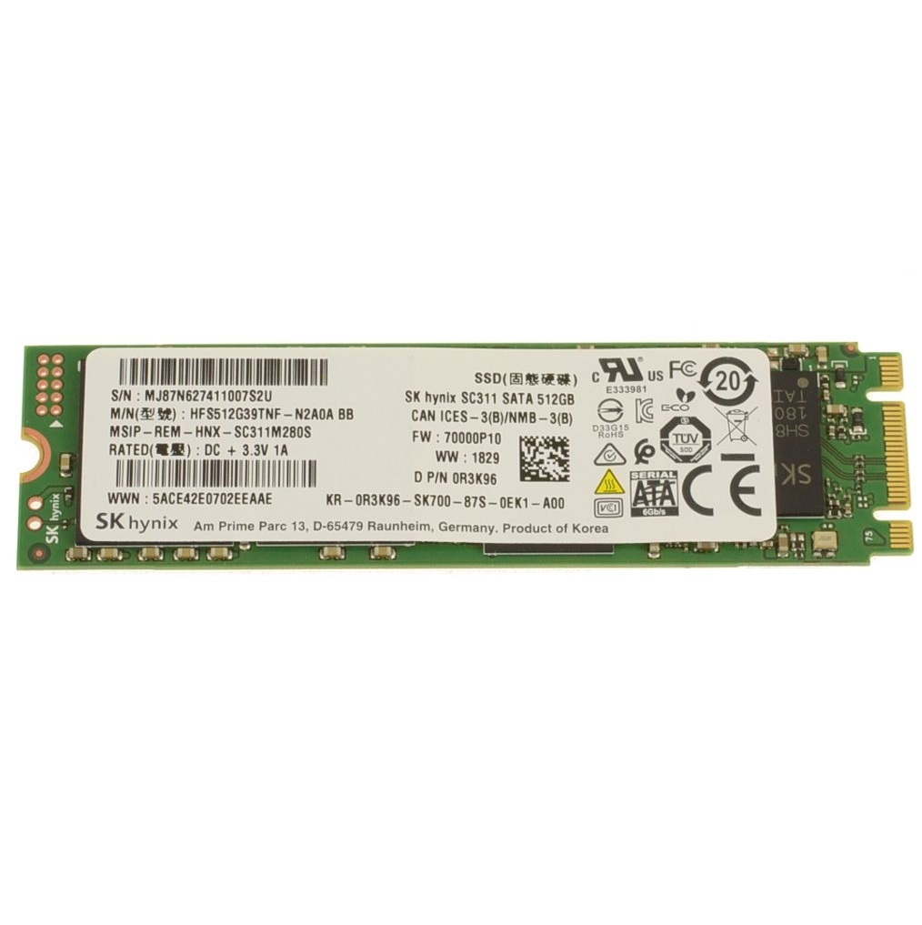 Begagnad 512GB SK Hynix SC311 SSD M2 2280 SATA HFS256G39TNF
