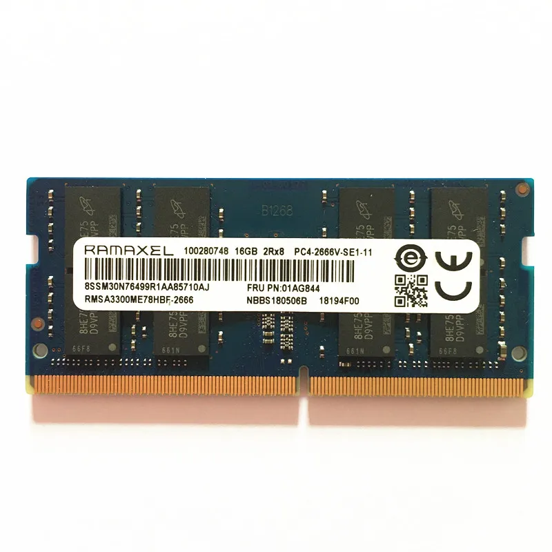 Begagnat 16GB DDR4 (1x16GB) Ramaxel SODIMM 2Rx8 PC4-2666V 2666MHz RMSA3300ME78HBF-2666