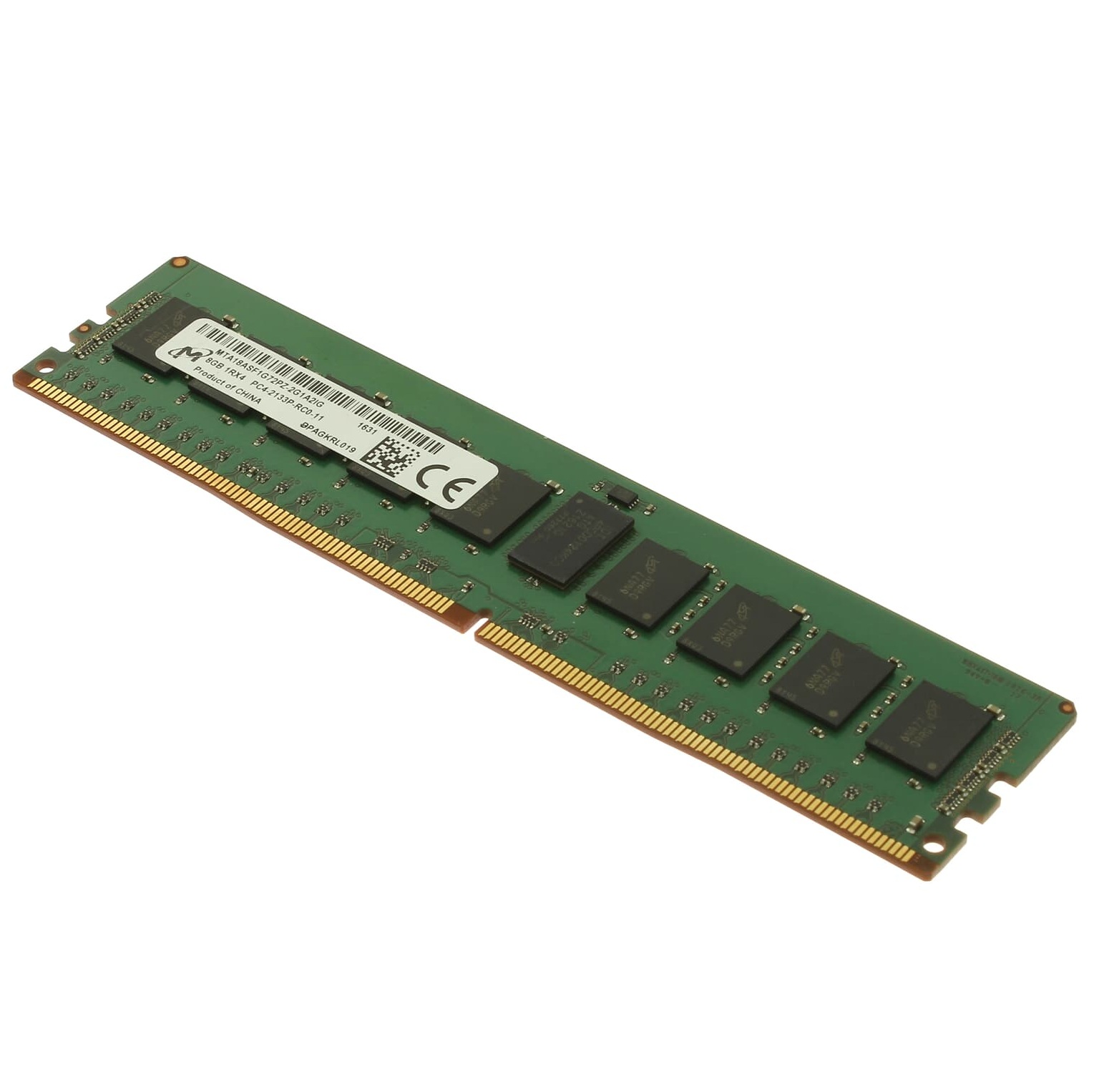 Begagnat Micron 8GB DDR4 (1x8GB) RDIMM 2133MHz MTA18ASF1G72PZ-2G1A2KJ Server RAM