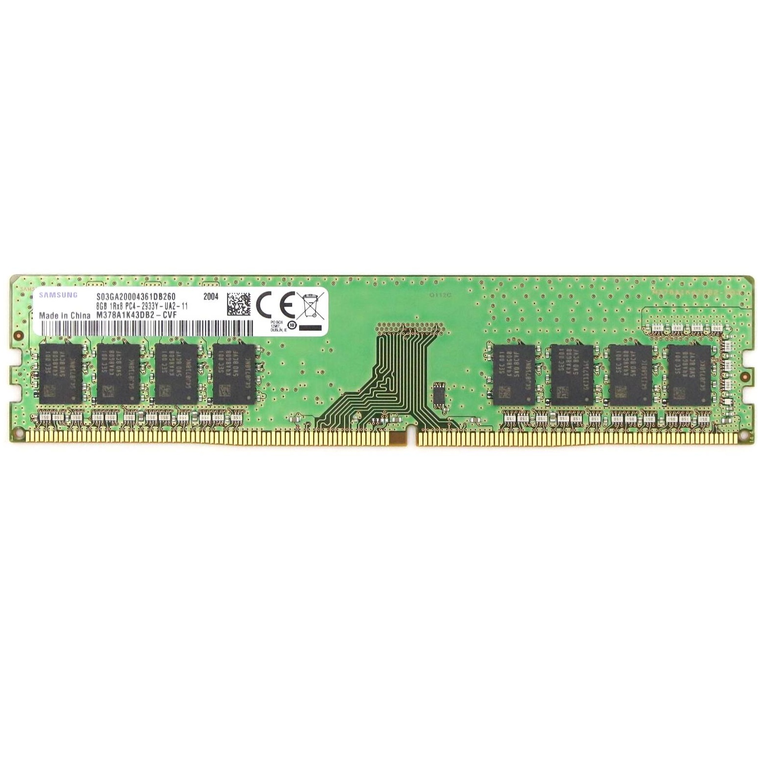 Begagnat Samsung 8GB DDR4 (1x8GB) UDIMM 2933MHz M378A1K43DB2-CVF