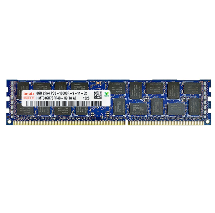 Begagnat SK Hynix 8GB DDR3 (1x8GB) RDIMM 2Rx4 ECC PC3-10600R 1333MHz Dual Rank x4