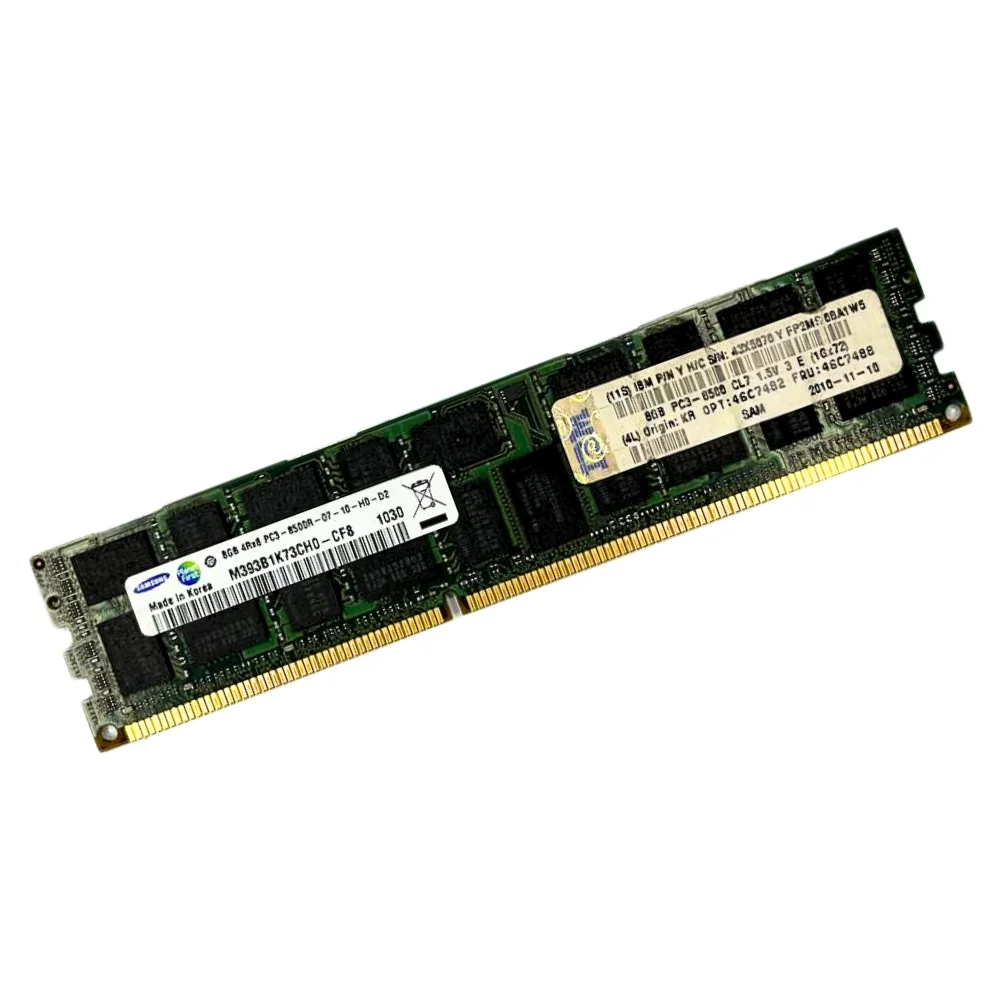 Begagnat Samsung 8GB DDR3 (1x8GB) RDIMM 4Rx8 ECC PC3-8500R 1066MHz QuadRank x8