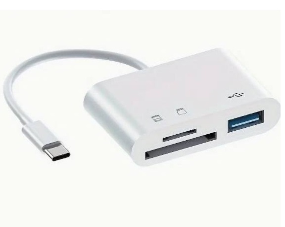 NY! USB-C Hub med SD-kortläsare MicroSD (TF) SD USB