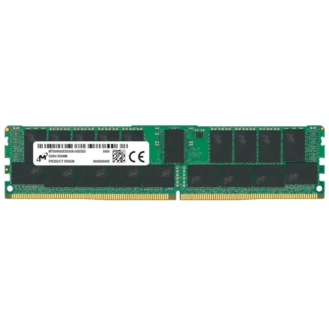 Begagnat Micron 32GB DDR4 (1x32GB) 2Rx4 PC4-19200 2400MHz ECC RDIMM MTA36ASF4G72PZ-2G3B1MI