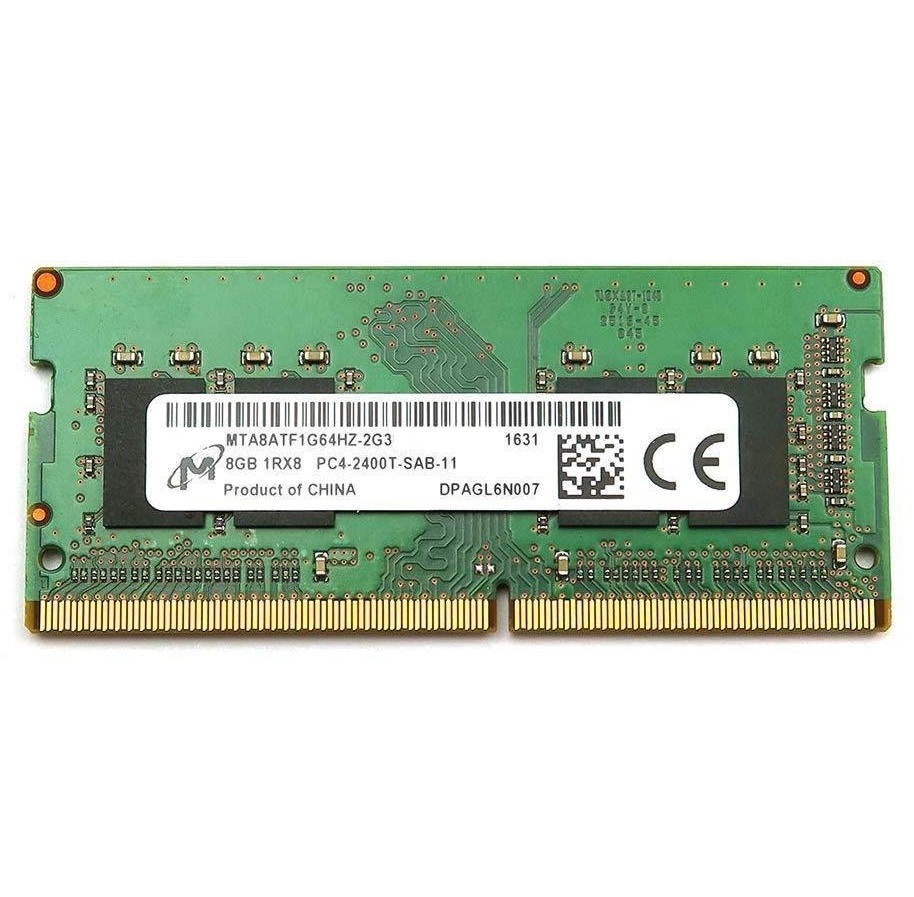 Begagnat Micron 8GB DDR4 (1x8GB) SODIMM 1Rx8 PC4-2400T 2400MHz MTA8ATF1G64HZ-2G3