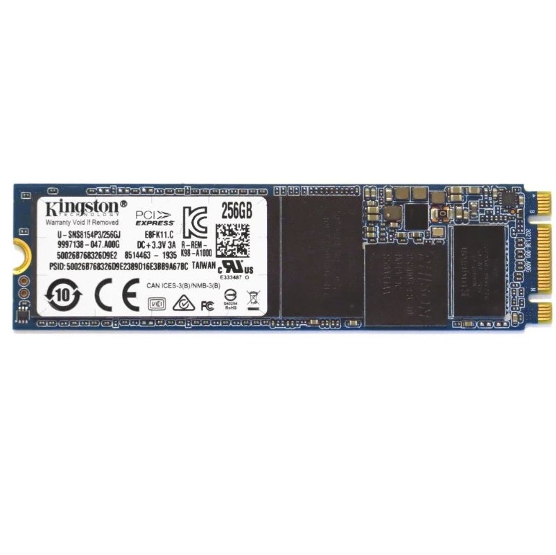 Begagnad 256GB Kingston SSD M2 2280 PCIe Gen3 x4 NVMe SNS8154P3/256GJ3