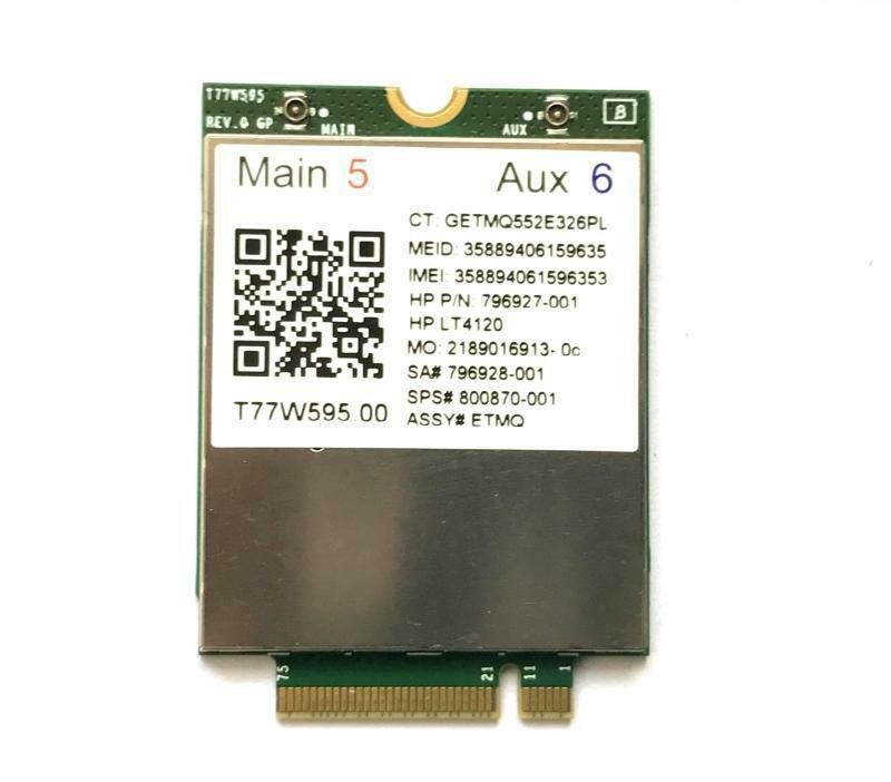 Begagnat HP LT4120 Snapdragon X5 LTE 4G 800870-001 796927-001 796928-001