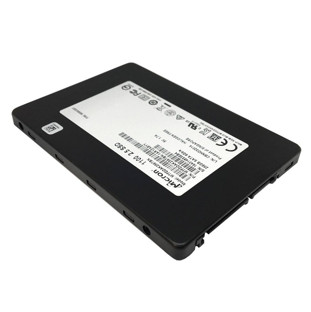 Begagnad 256GB Micron 1100 2.5" SSD 6G SATA Disk MTFDDAK256TBN (VMB*)