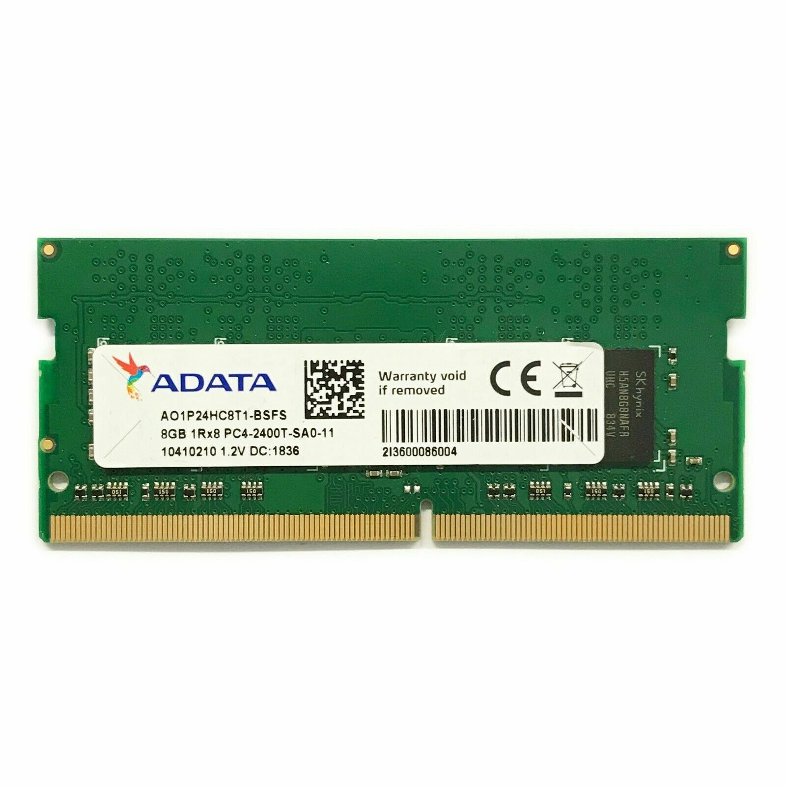 Begagnat Adata 8GB DDR4 (1x8GB) SODIMM 1Rx8 PC4-2400T 2400MHz