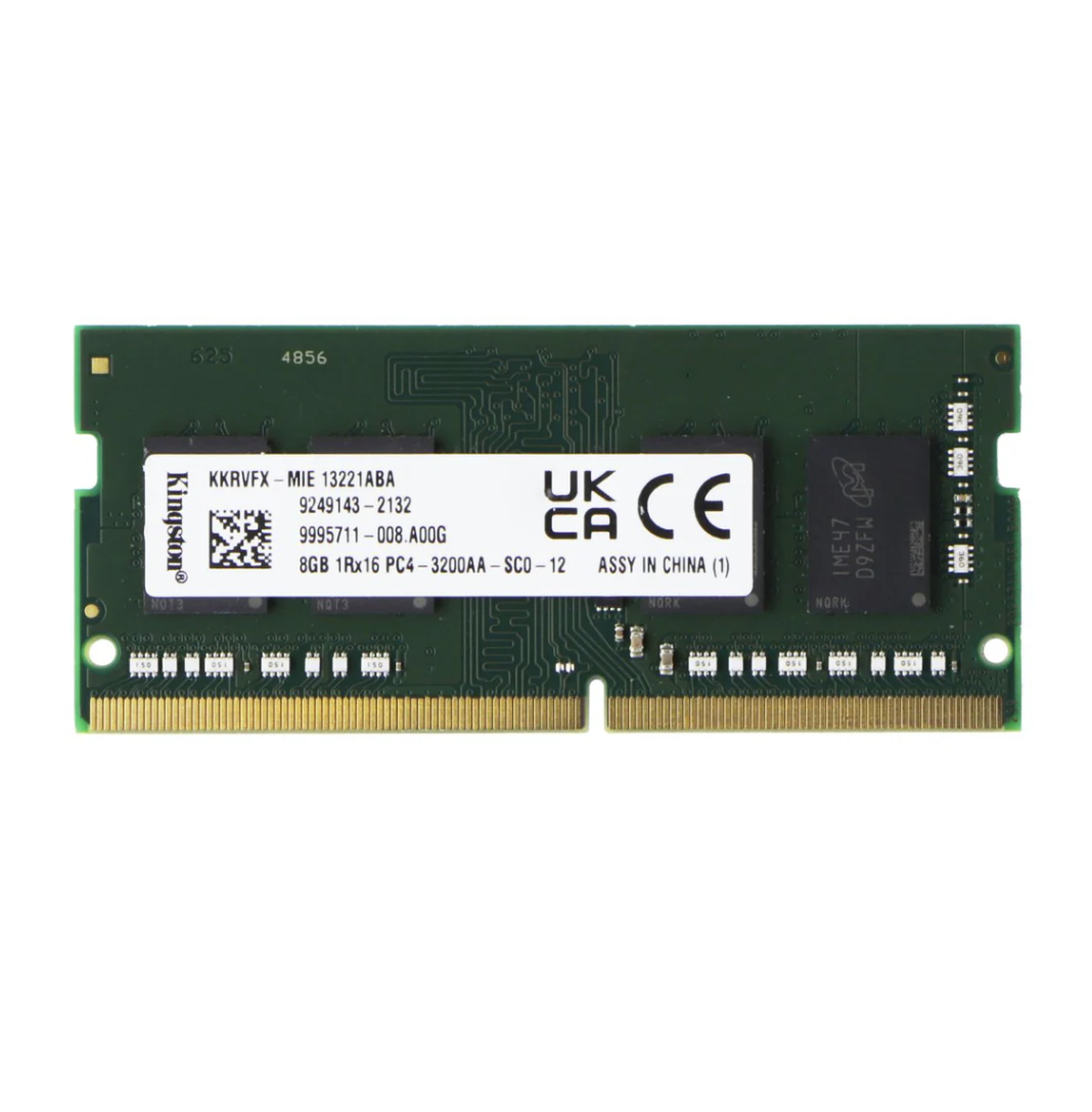 Begagnat Kingston 8GB DDR4 (1x8GB) ValueRAM SODIMM 1Rx16 PC4-3200AA 3200MHz KKRVFX