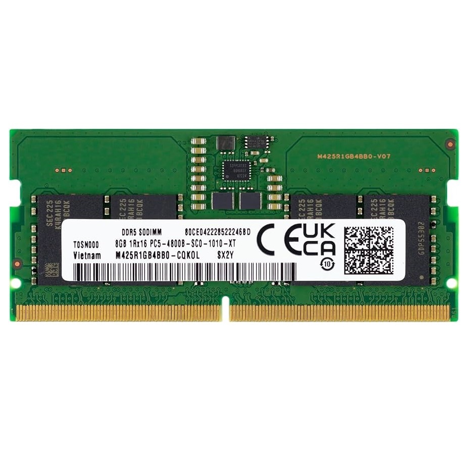 Begagnat Samsung 8GB DDR5 (1x8GB) SODIMM 1Rx16 PC5-4800B 4800MHz M425R1GB4BB0