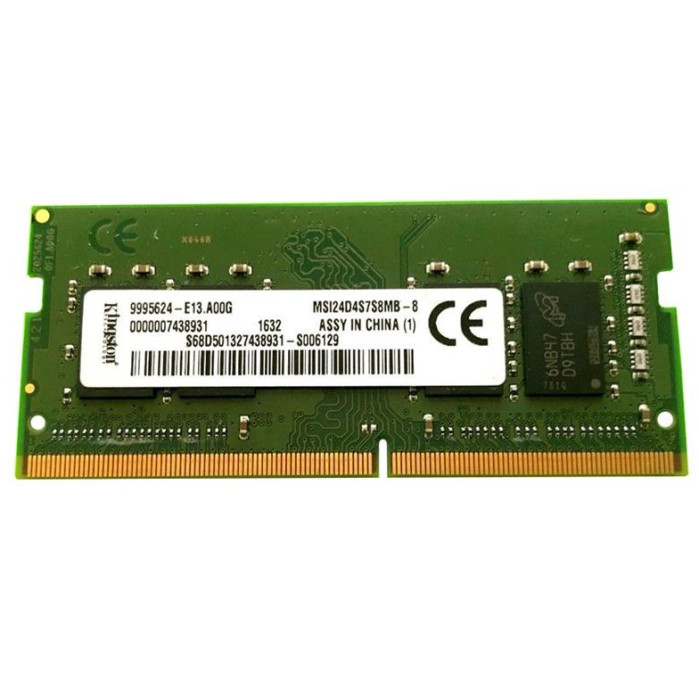Begagnat Kingston 8GB DDR4 (1x8GB) SODIMM 1Rx8 PC4-2400T 2400MHz MSI24D4S7S8MB-8