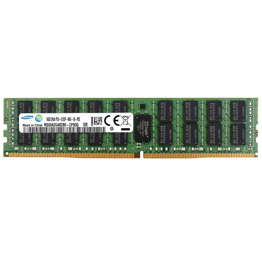 Begagnat Samsung 16GB DDR4 (1x16GB) 2Rx4 PC4-17000 2133MHz ECC RDIMM M393A2G40DB0-CPB3Q