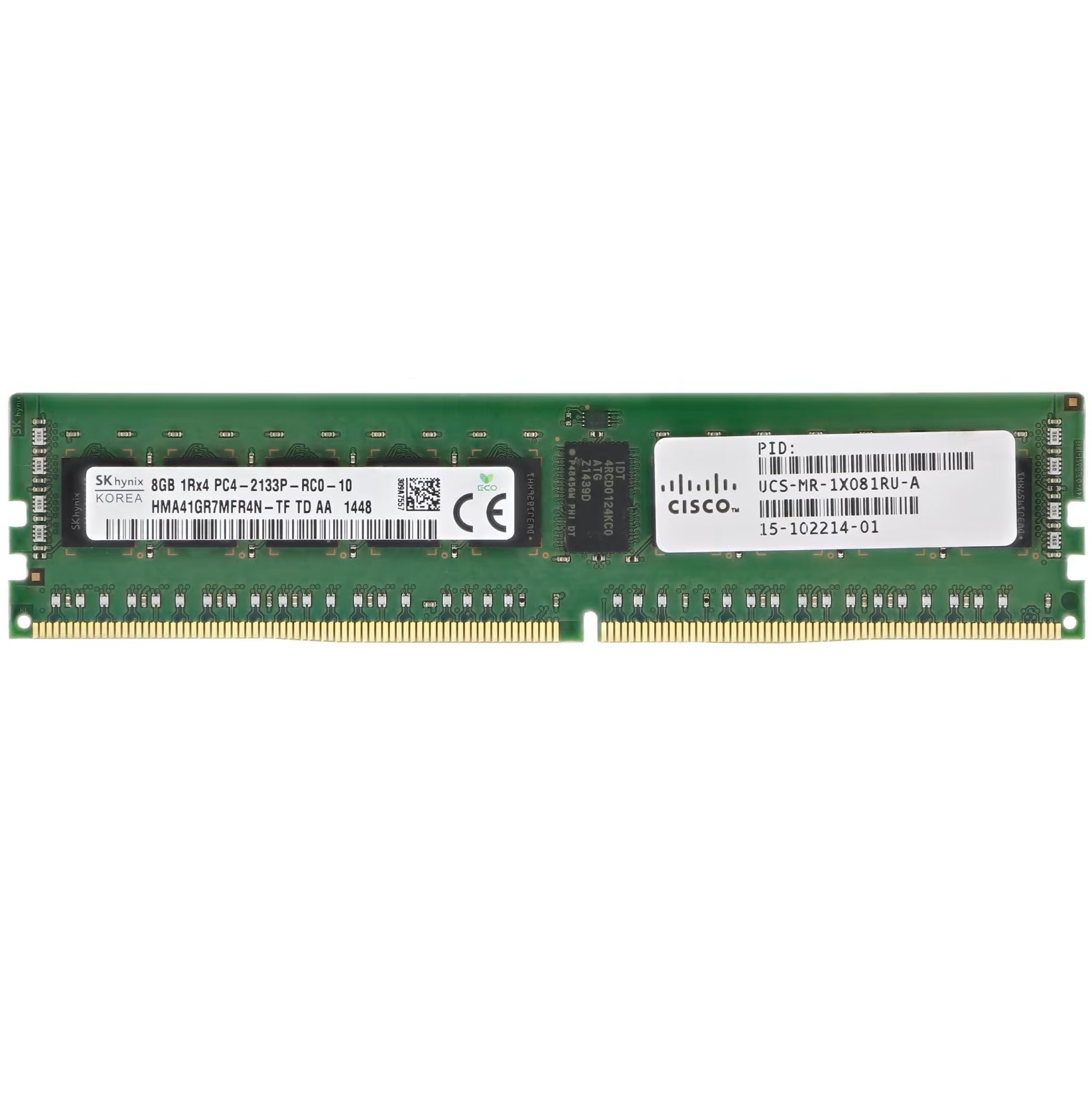 Begagnat SK Hynix 8GB DDR4 (1x8GB) 1Rx4 PC4-2133P 2133MHz ECC RDIMM HMA41GR7MFR4N-TF