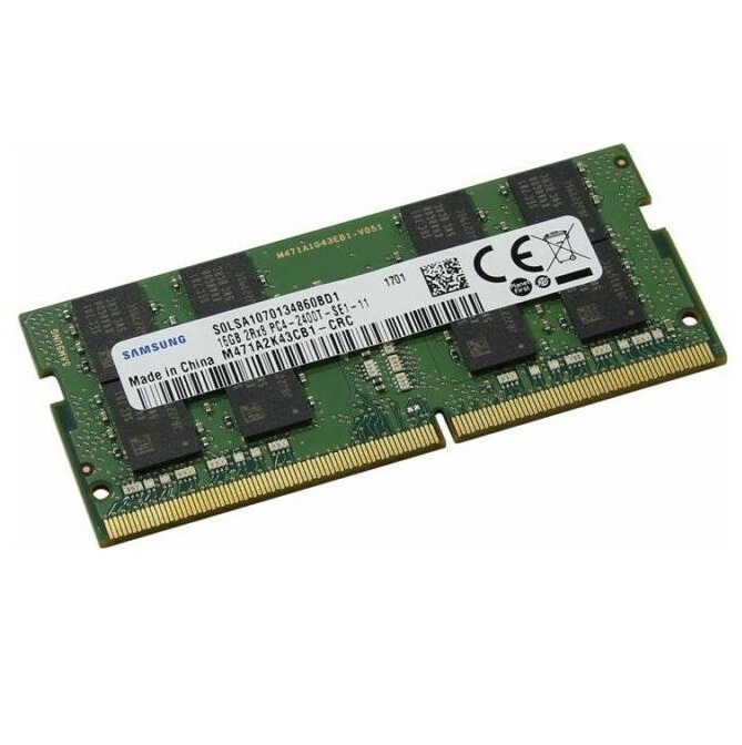 Begagnat Samsung 16GB DDR4 (1x16GB) SODIMM 2Rx8 PC4-2400T 2400MHz M471A2K43CB1-CRC