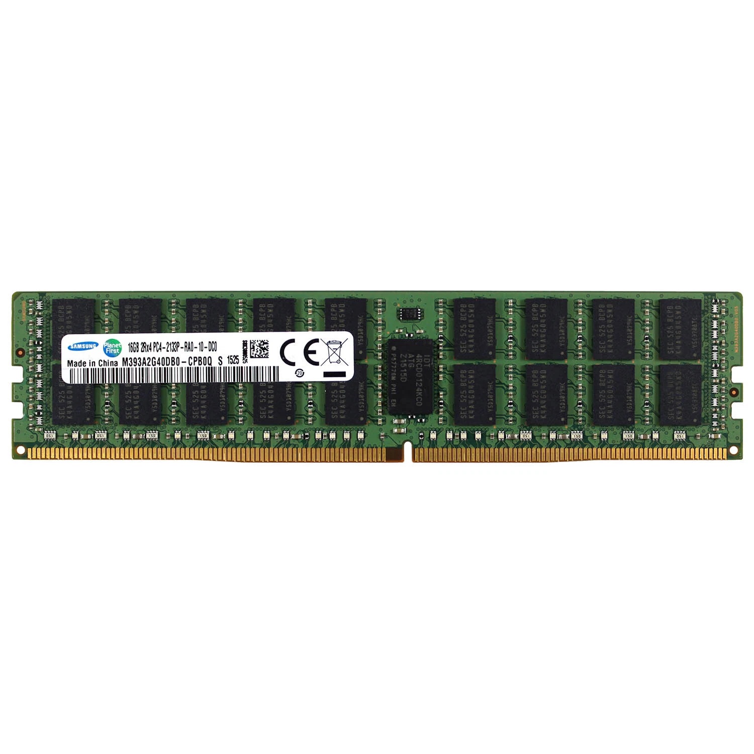 Begagnat Samsung 16GB DDR4 (1x16GB) 2Rx4 PC4-17000 2133MHz ECC RDIMM M393A2G40DB0-CPB0Q