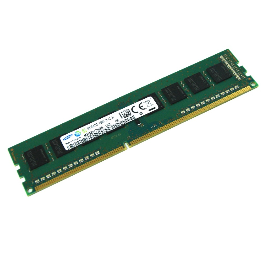 Begagnat Samsung 4GB (1x4GB) DDR3 1600Mhz UDIMM PC3-12800U Single Rank x8 Module RAM Minne M378B5173QH0-CK0