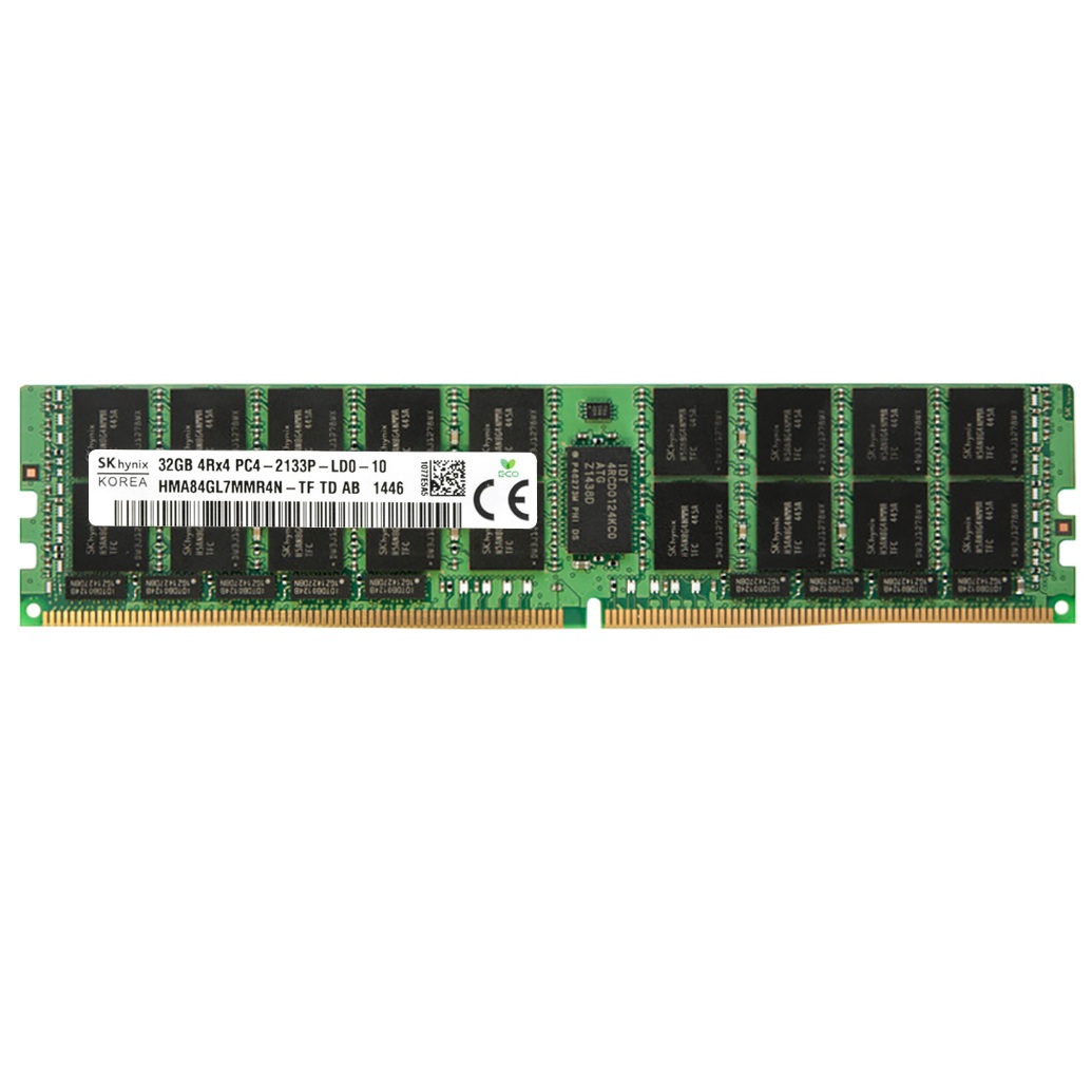 Begagnat SK Hynix 32GB DDR4 (1x32GB) 4Rx4 PC4-17000 2133MHz ECC LRDIMM HMA84GL7MMR4N-TF