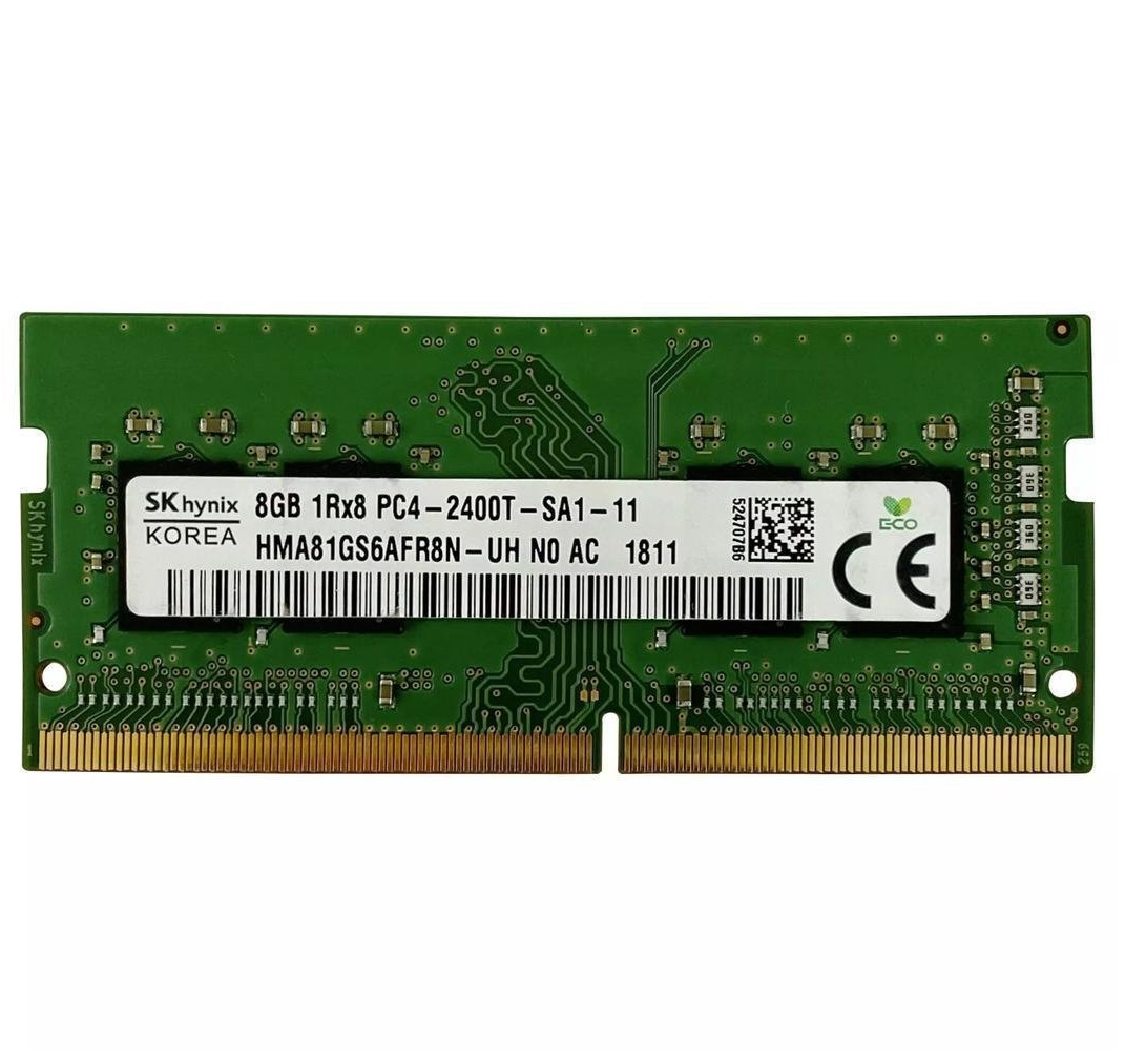 Begagnat SK Hynix 8GB DDR4 (1x8GB) SODIMM 1Rx8 PC4-2400T 2400MHz HMA81GS6AFR8N-UH