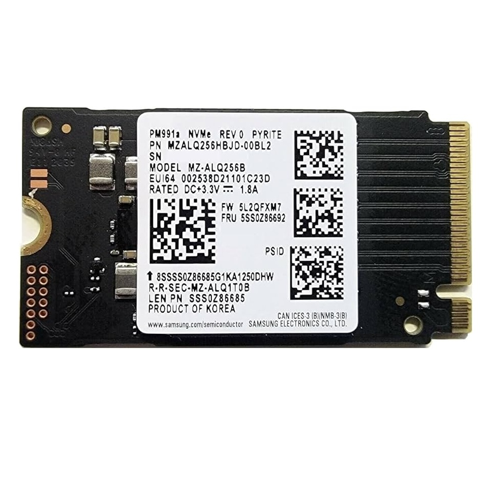 Begagnad 256GB Samsung PM991a M2 2242 NVMe Gen3 x4 MZALQ256HBJD