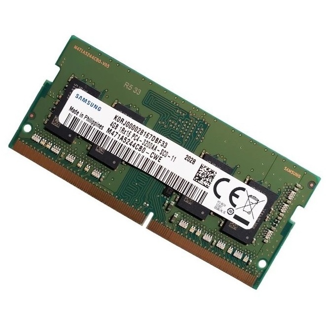 Begagnat Samsung 4GB DDR4 (1x4GB) SODIMM 1Rx16 PC4-3200AA 3200MHz M471A5244CB0-CWE