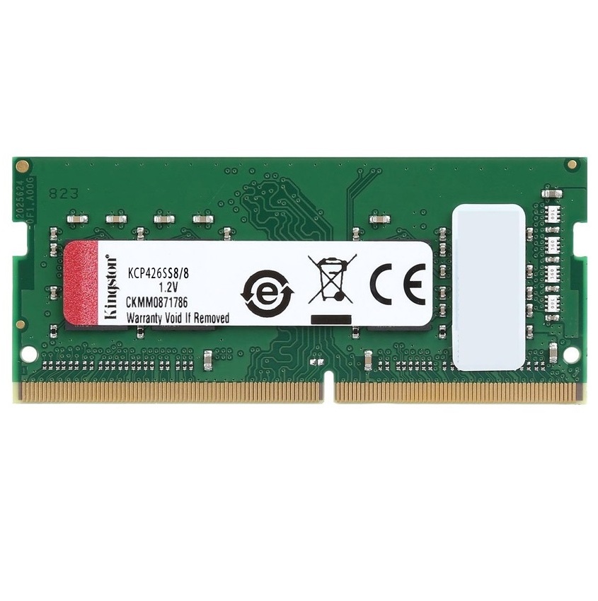 Begagnat 8GB DDR4 (1x8GB) Kingston ValueRAM SODIMM 1Rx8 PC4-2666V 2666MHz RAM Minne KCP426SS8/8