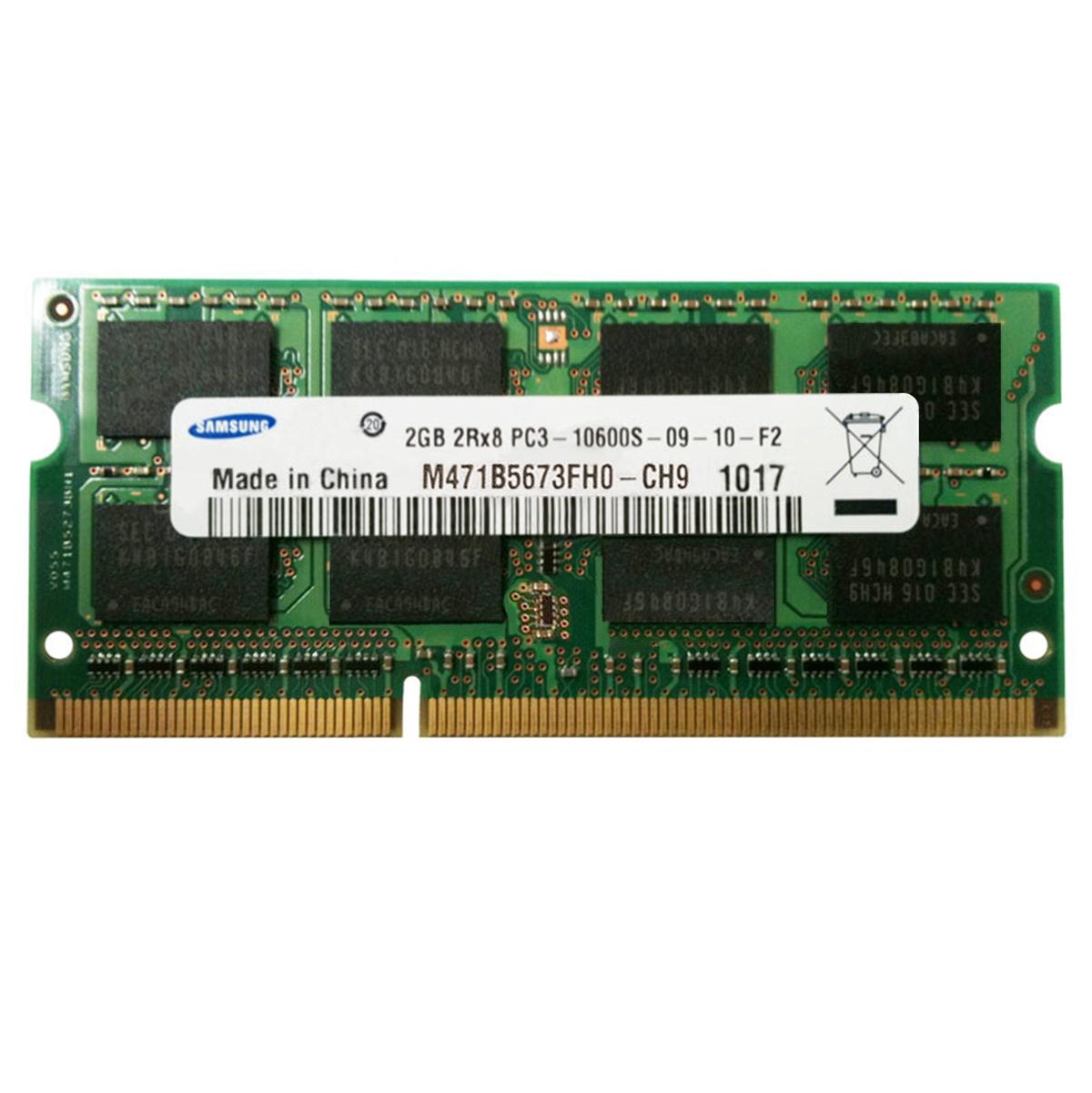 Begagnat Samsung 2GB DDR3 (1x2GB) 2Rx8 PC3-10600S 1333MHz M471B5673FHO