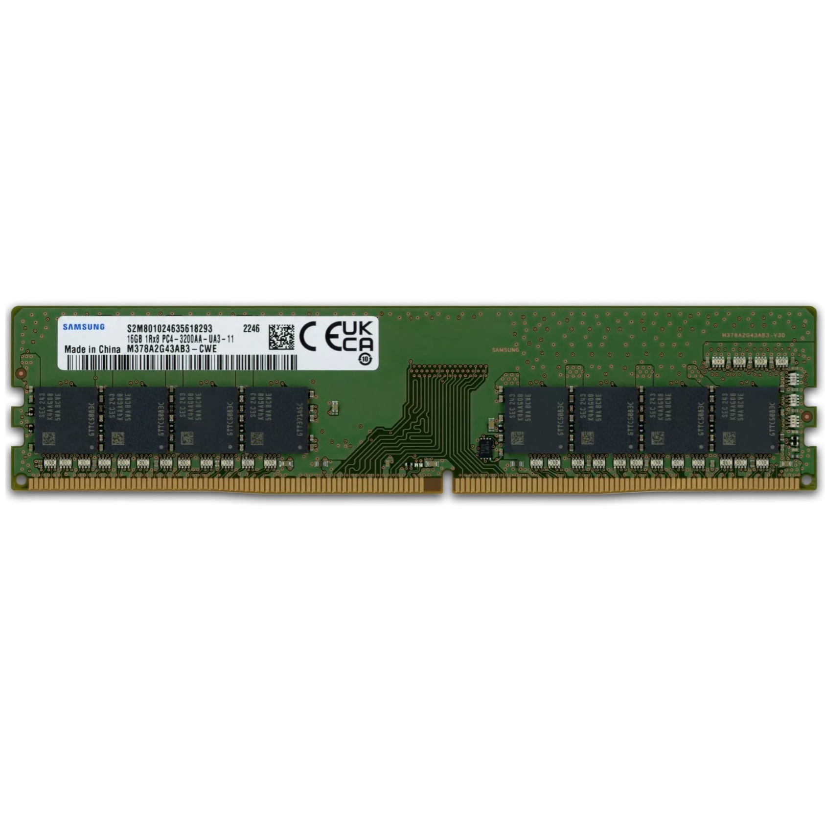 Begagnat Samsung 16GB DDR4 RAM 3200AA M378A2G43AB3-CWE
