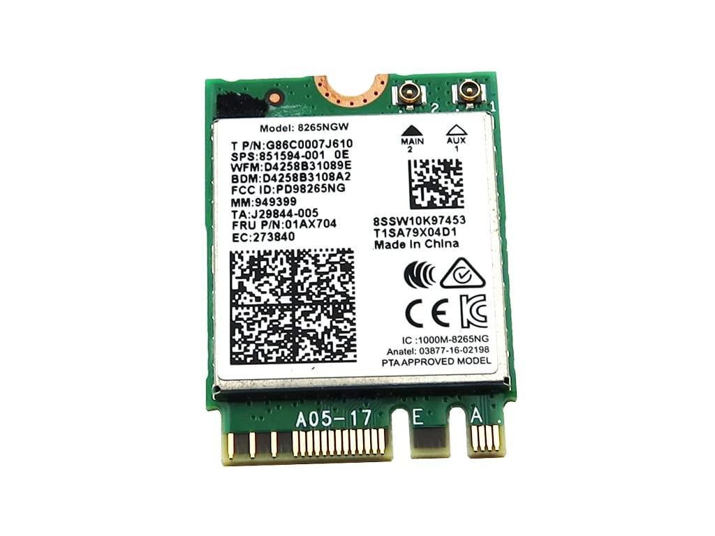 Begagnat Intel 8265NGW Dual Band Wireless-AC 8265 802.11AC NGFF WLAN WiFi