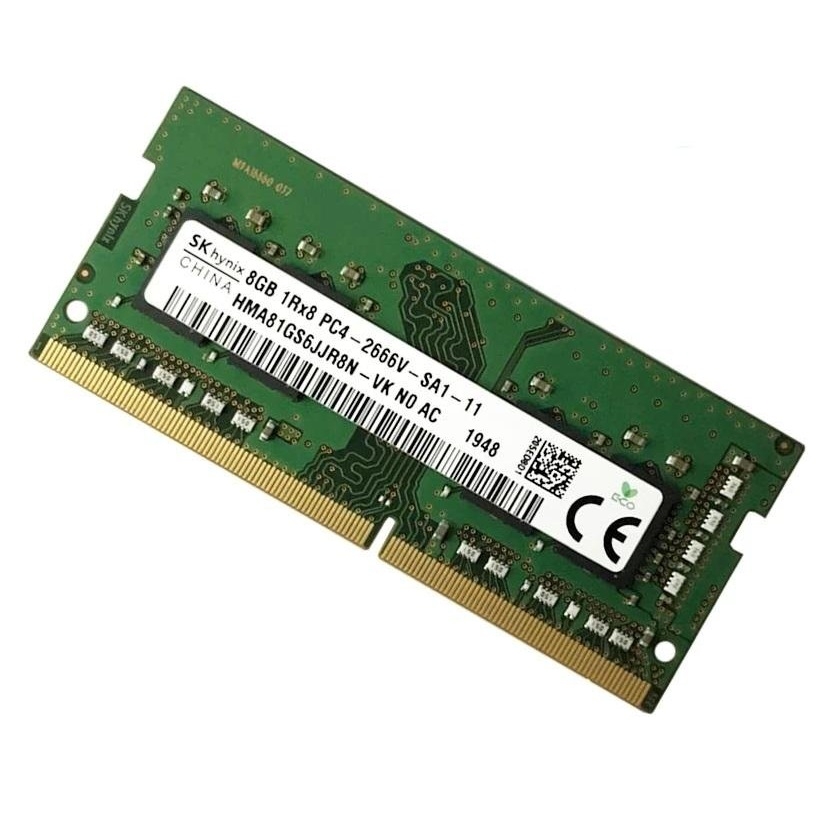 Begagnat SK Hynix 8GB DDR4 (1x8GB) SODIMM 1Rx8 PC4-2666V 2666MHz HMA81GS6JJR8N