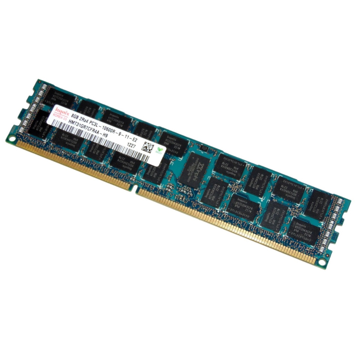 Begagnat SK Hynix 8GB DDR3L (1x8GB) RDIMM 2Rx4 ECC PC3L-10600R 1333MHz Dual Rank x4