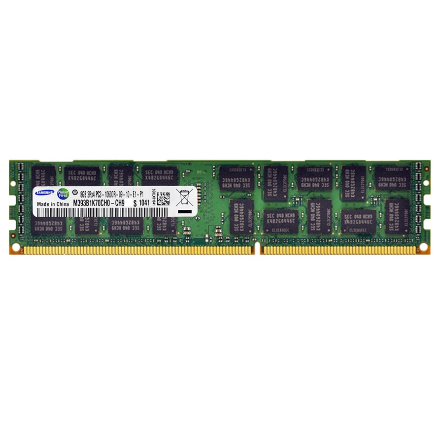 Begagnat Samsung 16GB DDR3 (1x16GB) RDIMM 2Rx4 ECC PC3-10600R 1333MHz Dual Rank x4