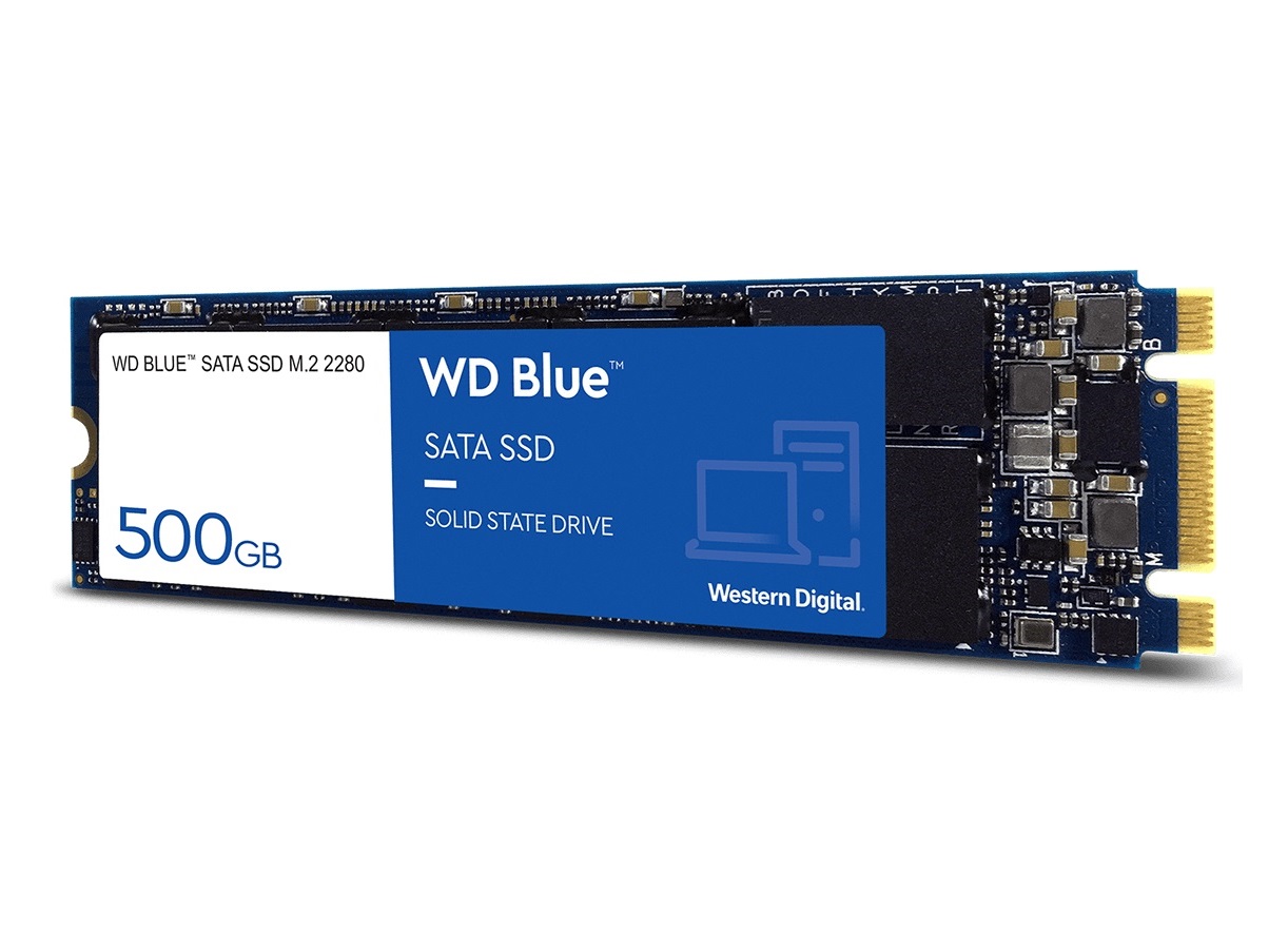 Begagnad 500GB 2,5" HDD WD Blue GB PC SSD SATA M2 2280