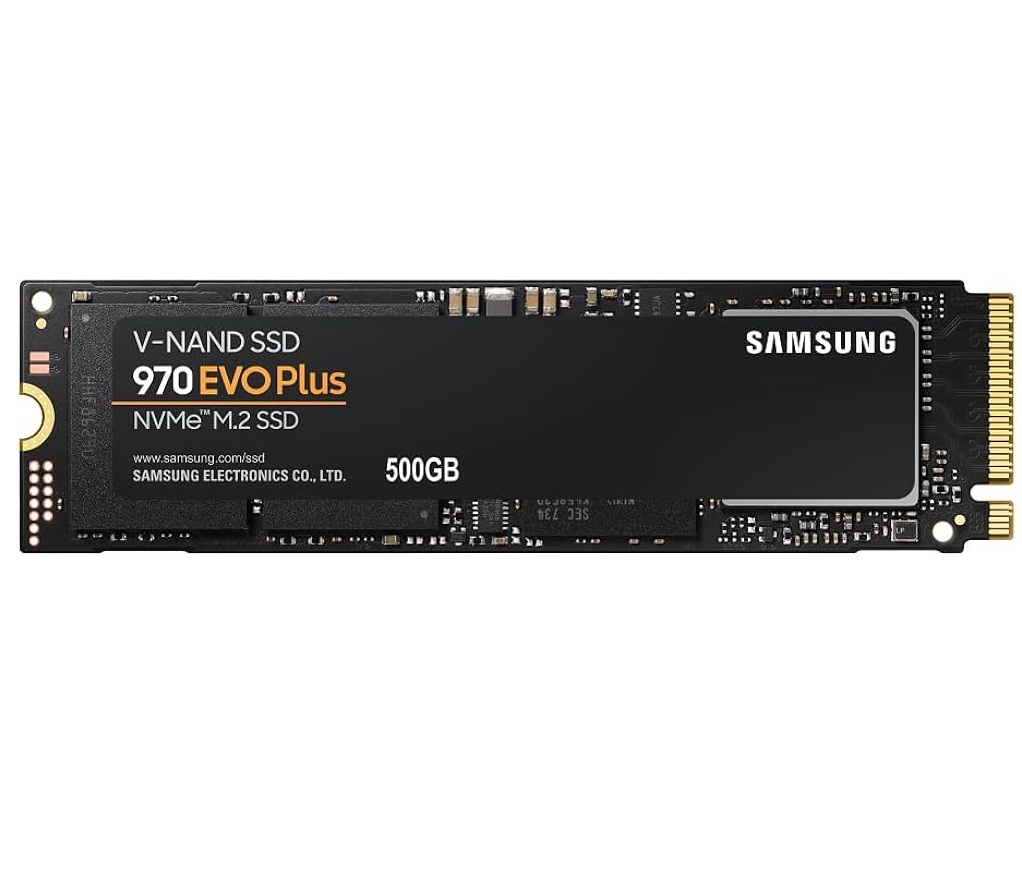 Begagnad 500GB Samsung 970 EVO Plus GB NVMs SSD V-NAND 2280 PCIe Gen3 x4 NVMe 1.3