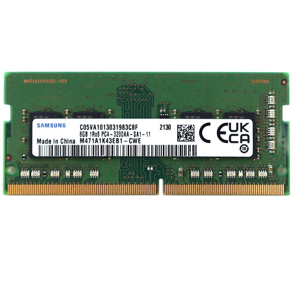 Begagnat Samsung 8GB DDR4 (1x8GB) SODIMM 1Rx8 PC4-3200AA 3200MHz M471A1K43EB1-CWE