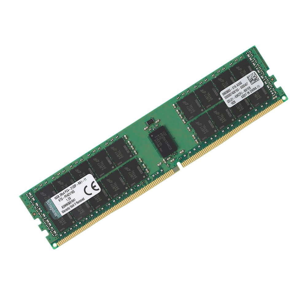 Begagnat Kingston 16GB DDR4 (1x16GB) 2Rx4 PC4-2133P 2133MHz ECC RDIMM KTD-PE421/16G