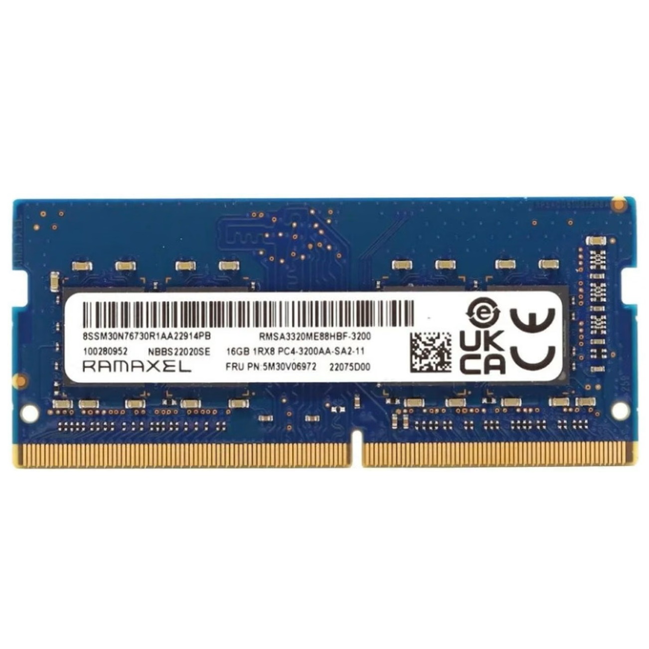 Begagnat 16GB DDR4 (1x16GB) Ramaxel SODIMM 1Rx8 PC4-3200AA 3200MHz RMSA3320ME88HBF-3200