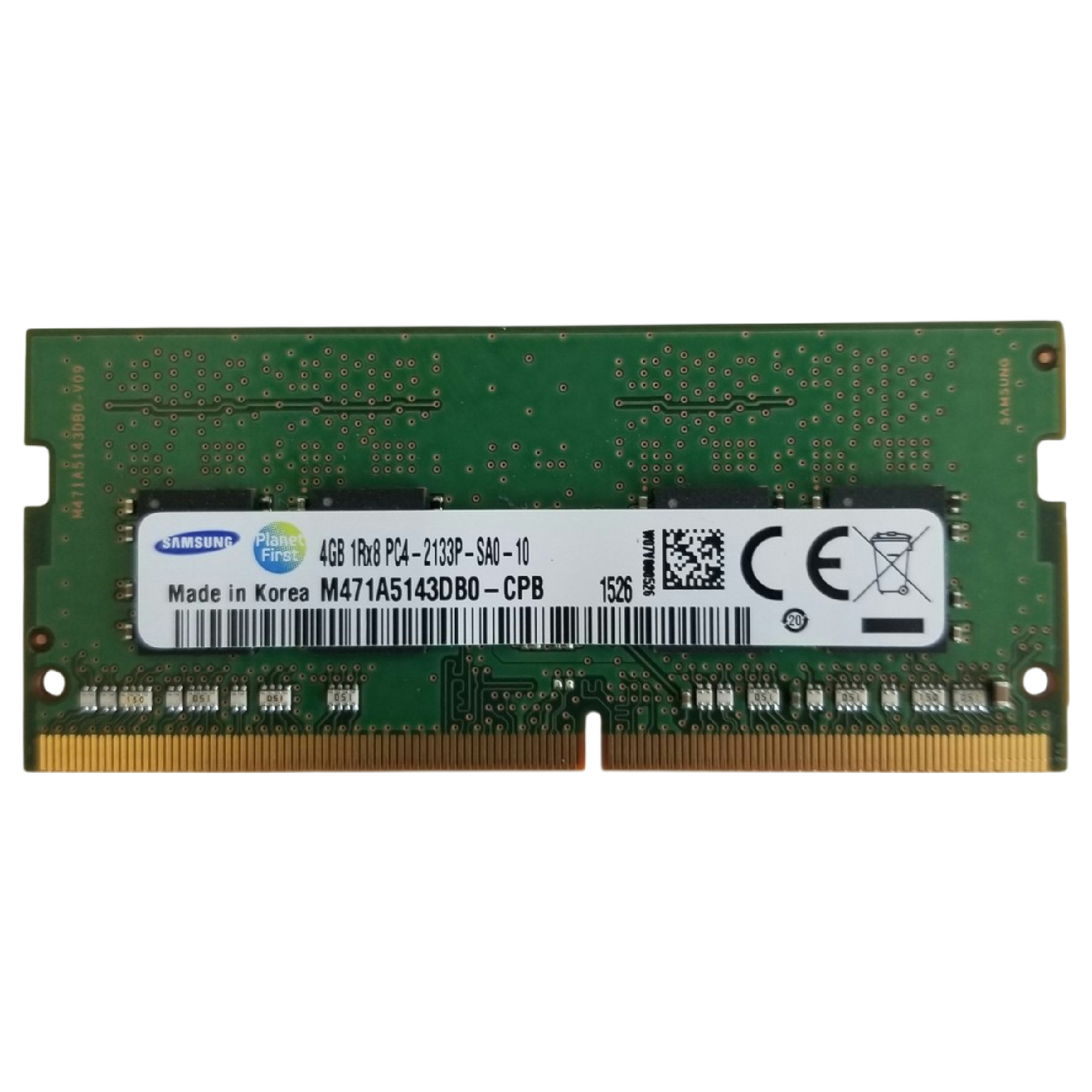 Begagnat Samsung 4GB DDR4 (1x4GB) SODIMM 1Rx8 PC4-2133P 2133MHz M471A5143DB0-CPB